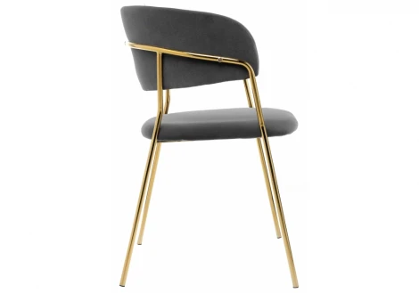 Стул Woodville на металлокаркасе Kamelia grey / gold 11777