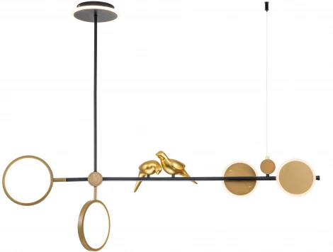 Потолочная люстра на штанге Arte Lamp Toliman A2613SP-4BK