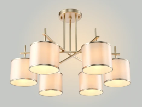 Потолочная люстра на штанге Crystal Lux Sergio PL6 GOLD (220V)