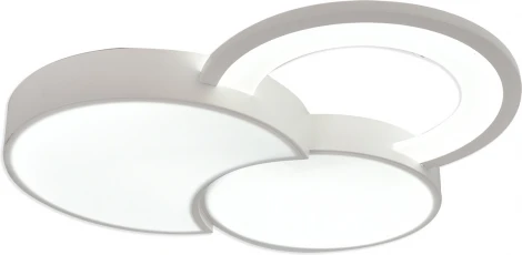 Потолочный светодиодный светильник с таймером Escada Streamline 10286/3LED 53Вт, с ПДУ, металл/акрил, белый (220V)