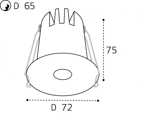 Встраиваемый светильник светодиодный Italline IT06-6024 white 3000K