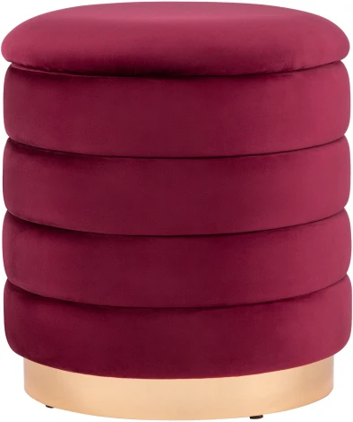 Пуф Франсис с ящиком велюр винный УТ000035902