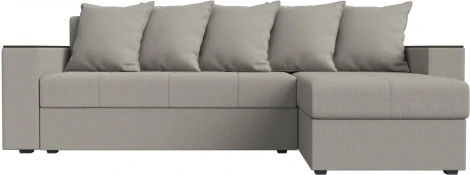 Диван угловой Дубай Лайт правый угол (Бежевый/Рогожка) Лига Диванов арт.121638