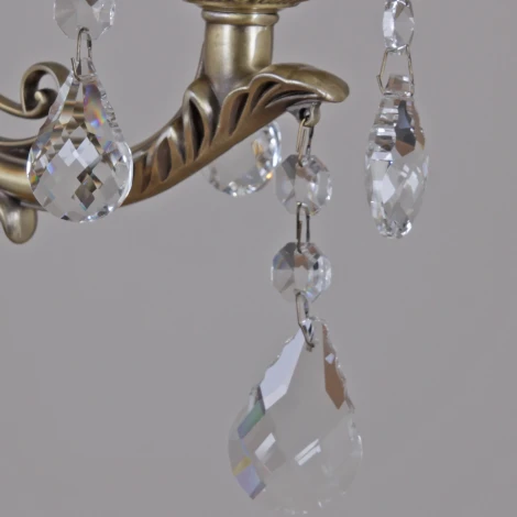 Бра ILLUMICO IL9927-1WSQ-24 AB CASTOR (220V, подвески, подсвечник, свеча)