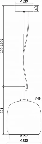 Подвесной светильник Maytoni Madmen MOD128PL-L6BR (LED, 220V, на тросе, шар)