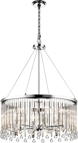 Подвесная люстра Kichler Piper KL-PIPER-6P-PC (220V, на цепи, круглые)