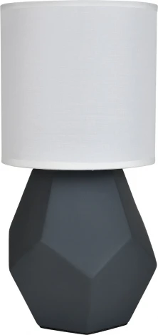 Настольная лампа Escada Diona 10205/T Grey 1x40Вт E14, керамика/ткань, серый (220V, круглые)