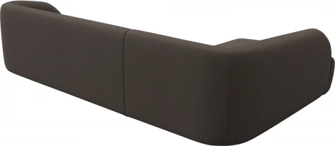 Диван угловой Лига-041 левый угол (Коричневый/Рогожка) Лига Диванов арт.124714L