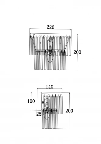 Настенный светильник каскадный Maytoni Colonne MOD093WL-01BS (220V)