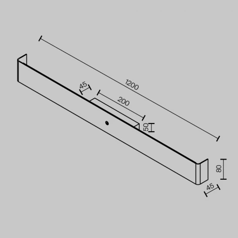 Настенный светильник светодиодный Maytoni Bracket MOD492WL-L20BK