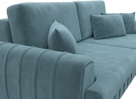 Диван прямой Лига-057 НПБ Лига Диванов (Велюр) арт.129211