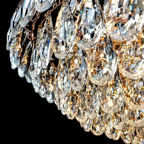 Подвесная люстра хрустальная Modelux MODELUX ML.8861.24P GD