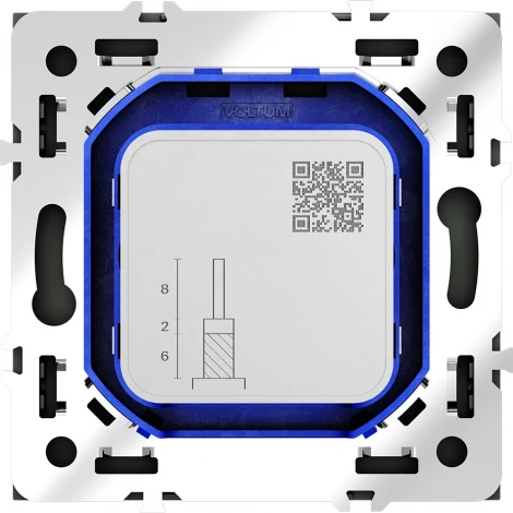 Розетка телевизионнная оконечная TV+SAT (черный матовый) Voltum S70 VLS060408
