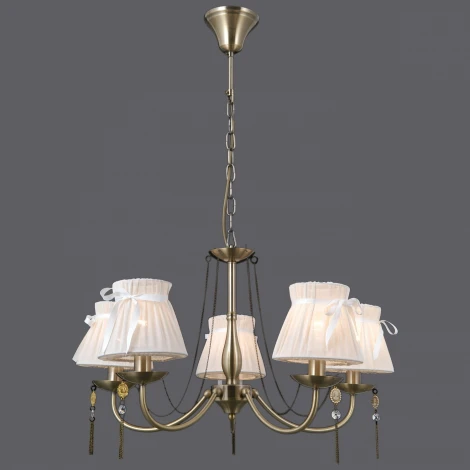 Подвесная люстра ILLUMICO IL0023-5PSQ-24 AB CASTOR (220V, на цепи)