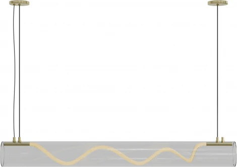 Подвесной светильник Lightera Luara LE102L-100G Wi-Fi (LED, 220V, управление смартфоном, голосовое управление, умный дом - Алиса, Tuya Smart, Маруся, Smart Life, Экосистема Сбер, на тросе)