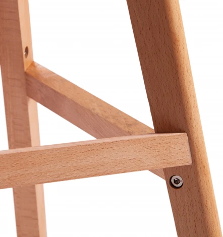 Стул барный TULIP BAR (mod. C1014H-1) (Пластик,Дерево /Черный)