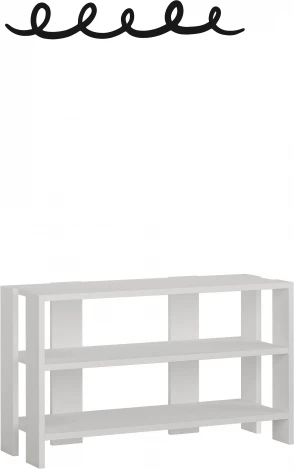 Обувница LEVE с вешалкой для одежды TONO SHOE RACK-HANGER