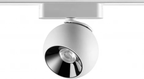 Трековый светильник Novotech Smal 359267 SHINO белый для низковольтного шинопровода IP20 LED 12W 48V 960Лм 3000К (шар)