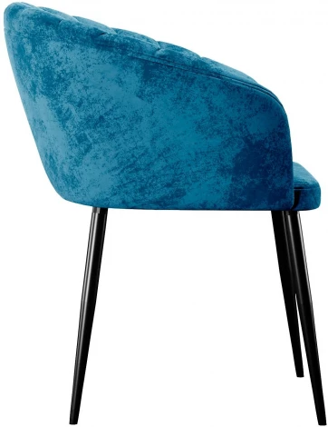 Стул DikLine 441 M19 бирюза, ножки черные арт.00-00072789