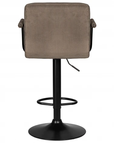 Набор 2 шт стул барный DOBRIN KRUGER ARM BLACK (какао вельвет (LAR-E2041-05))