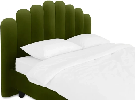 Кровать Queen II Sharlotta L 1600 ОГОГО (арт.577026), (Ткань/Зеленый)