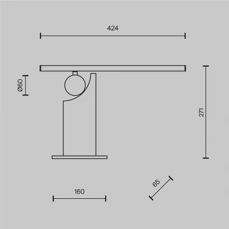 Настольная лампа светодиодная Maytoni Monumento MOD467TL-L9BS3K