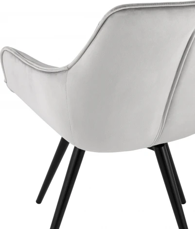 Стул вращающийся Сеул велюр светло-серый УТ000035942