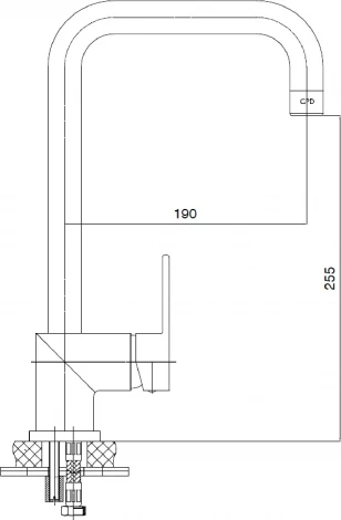 Смеситель GPD Nova MTE35 для кухонной мойки