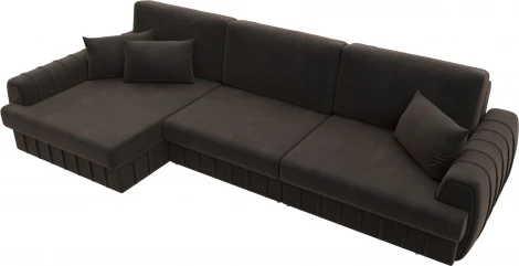 Диван угловой Лига-057 НПБ Лонг угол левый Лига Диванов (Велюр) арт.129301L