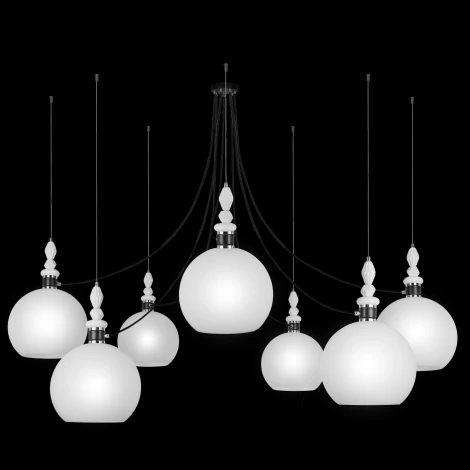 Подвесная люстра 33 Идеи PND182.07.17CH.003BL-S37WH (220V, на тросе, паук)