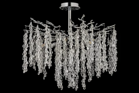 Потолочная люстра хрустальная на штанге Dio D`arte Tavenna Nickel Tavenna H 1.3.60.800 N (220V)