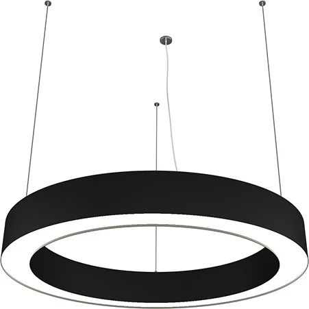 Подвесной светильник Donolux Aura DL600S54WW Black (LED, 220V, на тросе, кольцо)