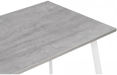 Стол Notta Тринити Лофт 120х80х75 25 мм бетон / белый матовый 534915