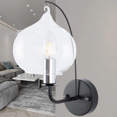 Бра Arte Milano Napoli-321007 321007/1W BK.CR (220V, свеча)