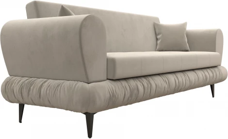 Диван-книжка Лига-045 (Бежевый/Микровельвет) Лига Диванов арт.122330