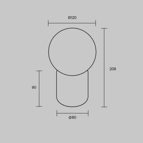 Настольная лампа с аккумулятором Maytoni Omaggio MOD404RL-L3BG3K