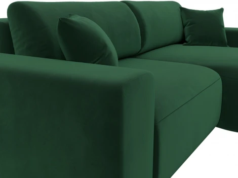 Диван угловой Лига-036 НПБ Классик правый угол (Зеленый/Велюр) Лига Диванов арт.121376