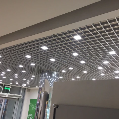 Светильник светодиодный потолочный встраиваемый, комплект из 6 штук. 4000K, для ячеек 86x86мм, в комплекте с и/п Uniel Grilyato Mini ULP-0808 42W/4000К IP40 GRILYATO OPAL WHITE KIT06