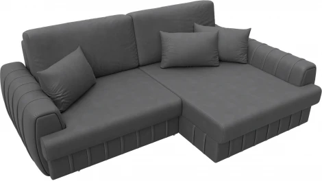 Диван угловой Лига-057 НПБ угол правый Лига Диванов (Замша) арт.129285