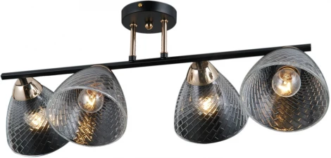 Потолочная люстра на штанге ILLUMICO IL0739-4CSQ-24 BK FGD ARIES (220V)