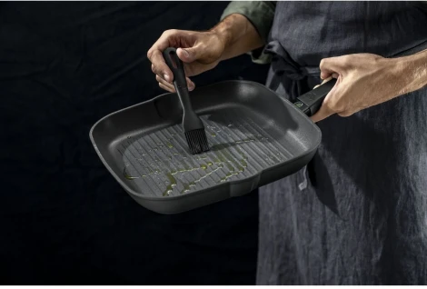 Кисточка кулинарная силиконовая 17 см, Ballarini Nero 28001-008