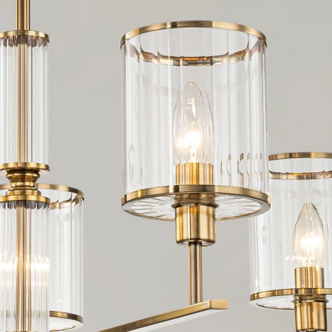 Потолочная люстра на штанге ILLUMICO IL0183-8C-79 COPPER KOPNINI