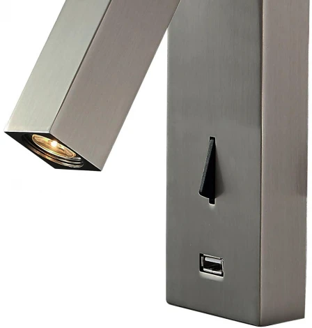 Спот для чтения с usb Loft IT Floadow LOFT2017-N (LED, 220V, выключатель)