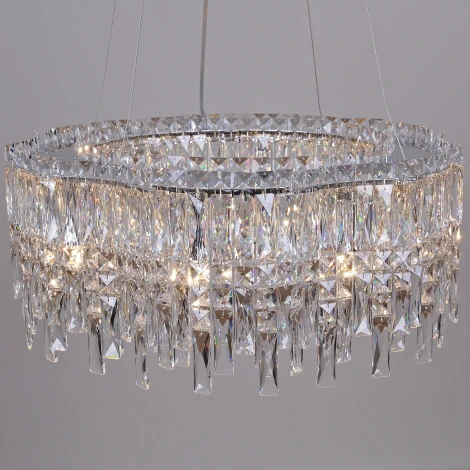 Подвесная люстра хрустальная ILLUMICO IL5088-620PZF-25 CH ELITE
