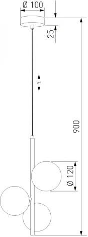 Подвесной светильник TK Lighting Estera 6188 (220V, на проводе, шарики)