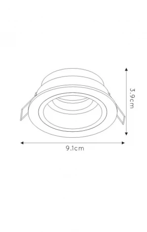 Встраиваемый точечный светильник Lucide Embed 22958/01/30 (220V)