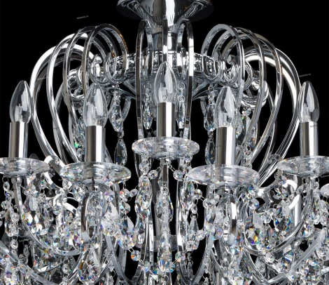 Подвесная люстра Chiaro Сюзанна 458010524 (220V, на цепи, подсвечник, свеча)