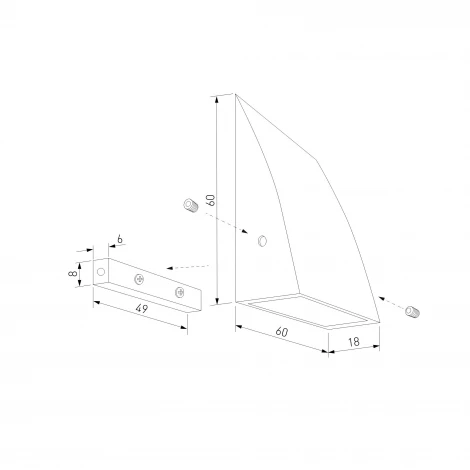 Подсветка светодиодная для лестниц встраиваемая Elektrostandard Wally 40159/LED 4000K Черный