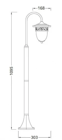 Наземный фонарь Oasis Light 87206S Gb