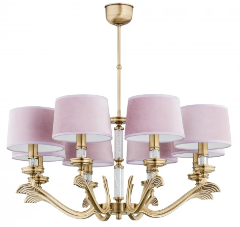 Потолочная люстра на штанге Kutek Sparone SPA-ZW-8(P/A) (220V, хрусталь Swarovski)